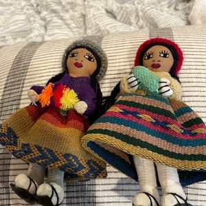 Two handmade dolls from Guatemala have been on display in a smoke free home.